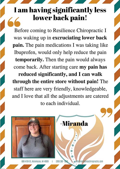 Chiropractic Kalamazoo MI Warrior Testimonial - Miranda