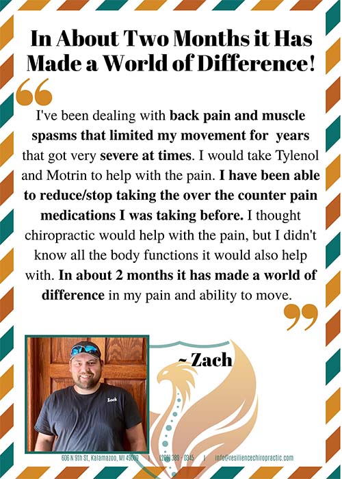 Chiropractic Kalamazoo MI Warrior Testimonial - Zach