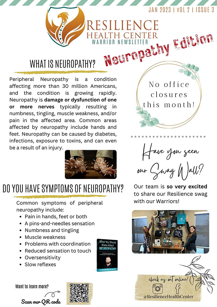 Neuropathy Chiropractic Kalamazoo MI January Neuropathy Newsletter