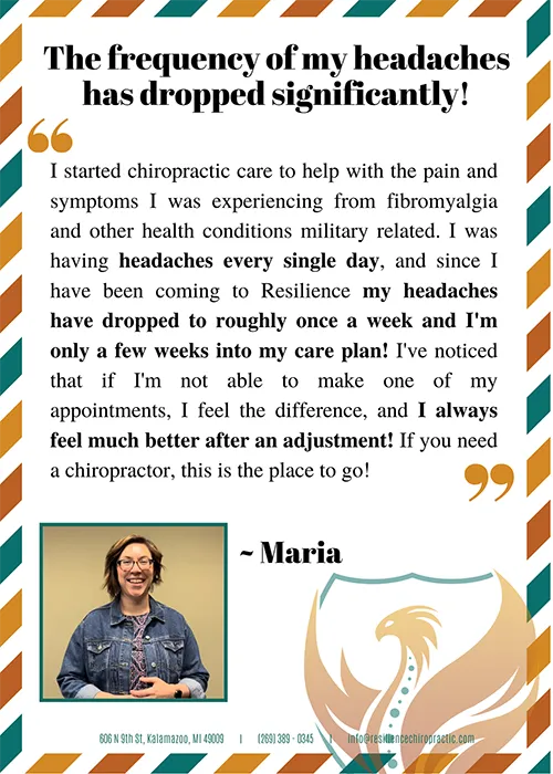 Chiropractic Kalamazoo MI Chiropractic Testimonial Maria