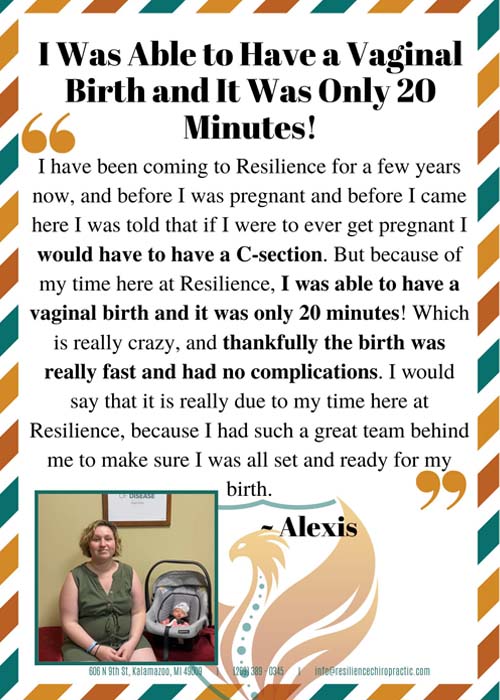 Chiropractic Kalamazoo MI Pregnancy Testimonial Alexis