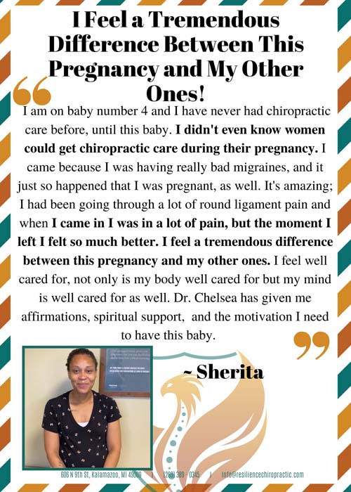 Chiropractic Kalamazoo MI Pregnancy Testimonial Sherita