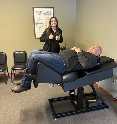 Chiropractic Kalamazoo MI SoftWave Treatment Thumbs Up