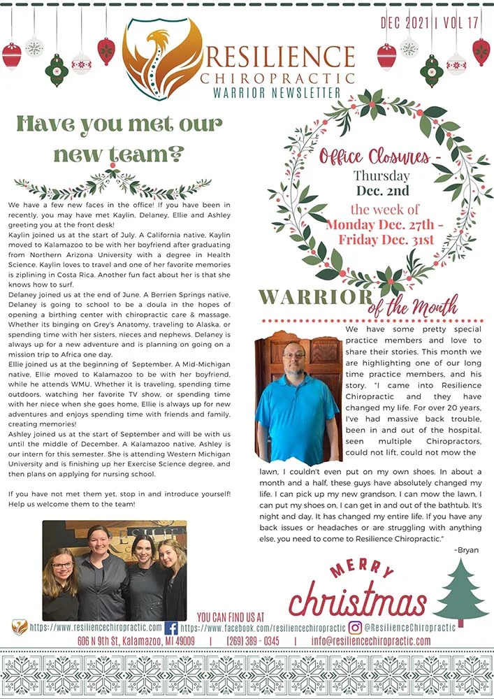 Chiropractic-Kalamazoo-MI-December-Week-1-Newsletter
