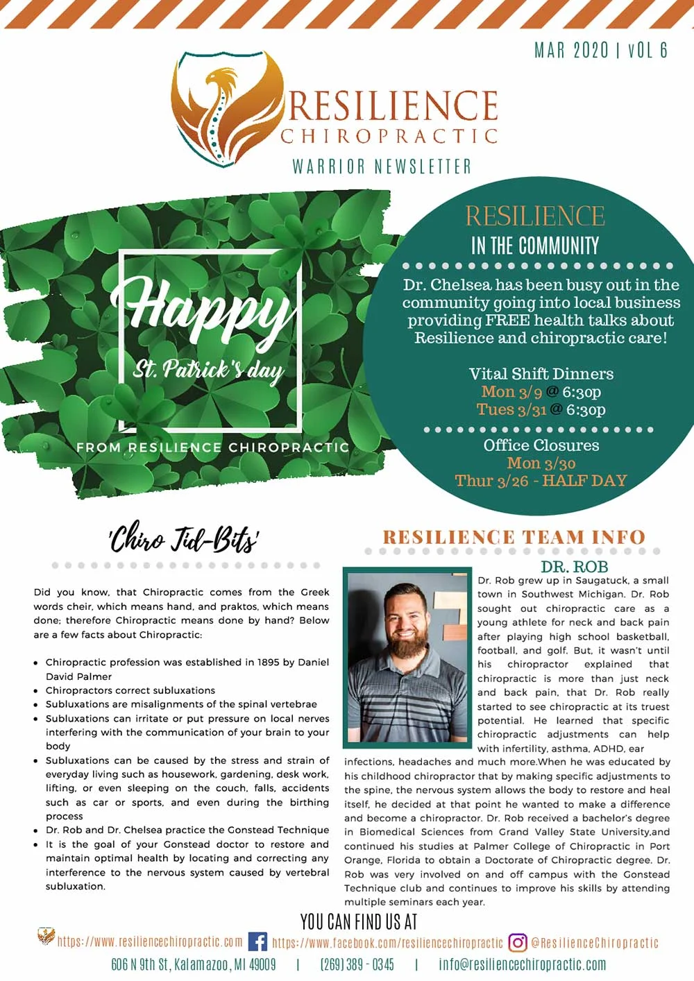 Chiropractic-Kalamazoo-MI-Newsletter-Mar-2020