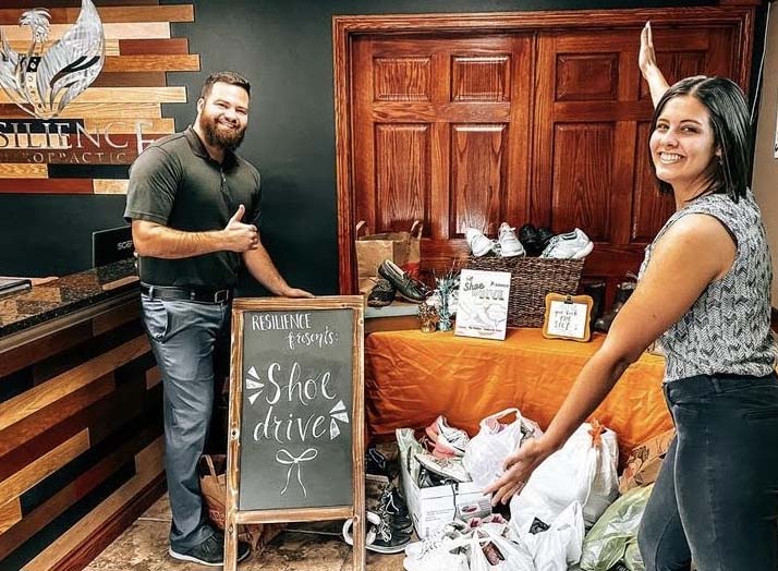 Chiropractic-Kalamazoo-MI-Shoe-Drive-Donation